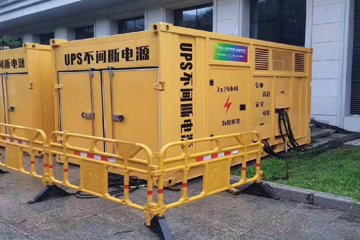 阿鲁科尔沁发电机租赁施工现场