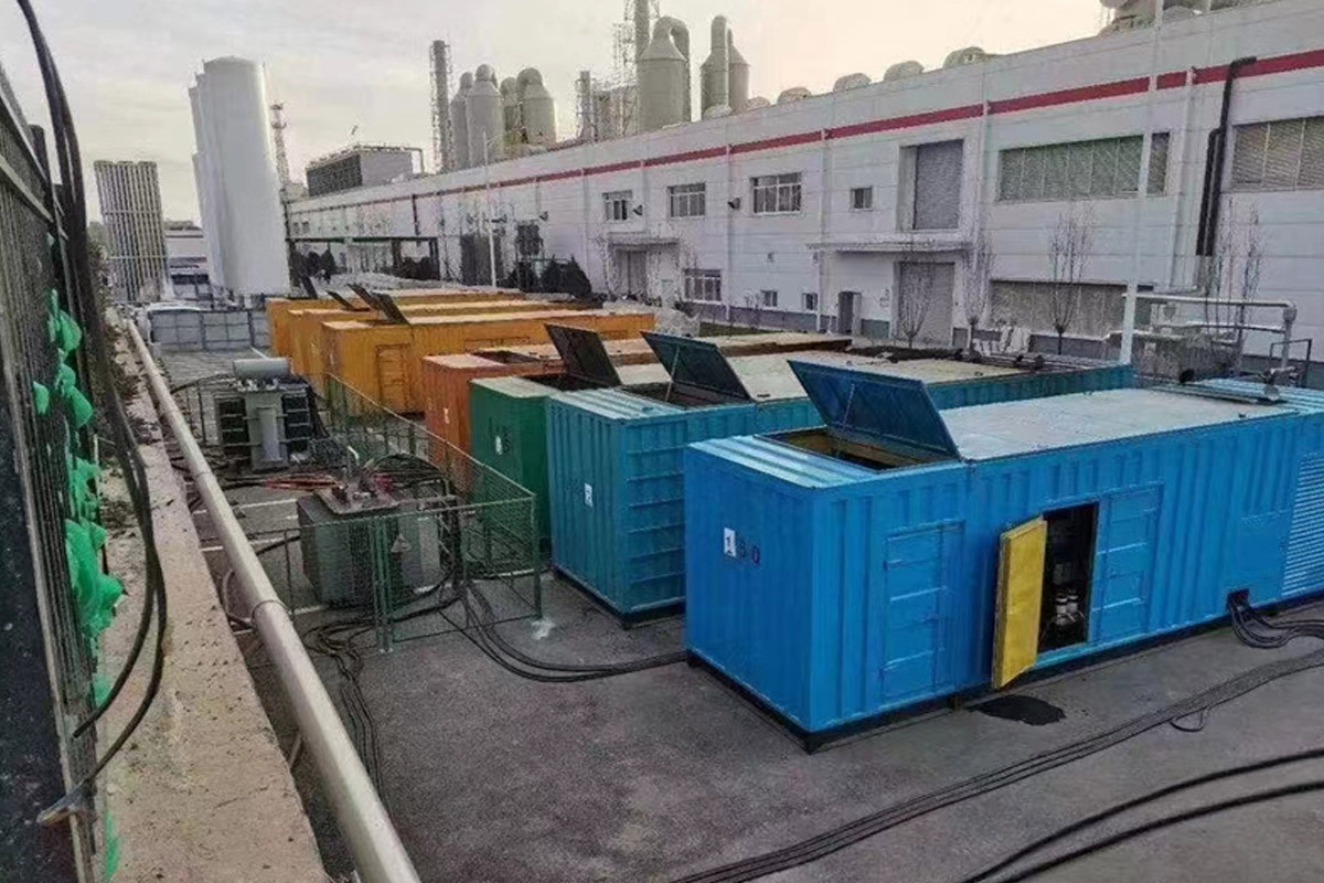 阿鲁科尔沁发电机租赁施工现场
